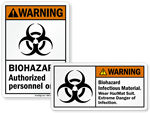 Biohazard Hazmat Stickers