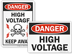 High Voltage Warning Signs