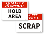 Hold Area Signs