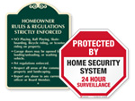 Home Security Signs