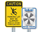 Ice Alert Signs