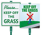 Keep Off Grass LawnBoss® Signs