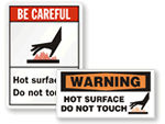 Hot Surface Labels