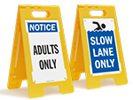 Lap Lane Signs