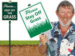 More Keep off the Grass Signs
