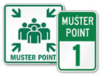 Muster Point Signs