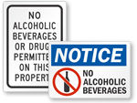 No Drugs or Alcohol in Playgrounds Signs
