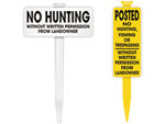 No Hunting without Permission Signs