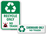 No Trash Signs & Labels