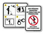 No Urinating in Public Signs