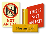 Not An Exit Signs