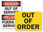 Out of Order Signs