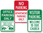 Reserved Parking Signs by Organization or Industry