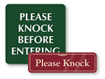 Please Knock Signs