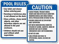 State Pool & Spa Signs