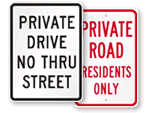 Private Road Signs