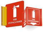 Projecting Fire Extinguisher Signs