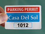Rectangle Parking Decals