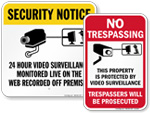 Remote Surveillance Signs