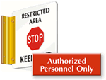 Restricted Area Door Signs