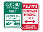 Retail Parking Lot Signs