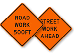 Road Work Signs