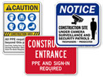 Construction Safety Signs