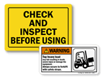 Forklift Safety Labels