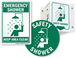 Safety Shower Signs