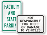 School Parking Signs