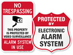 Security Alarm Signs