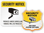 Security Notice Signs