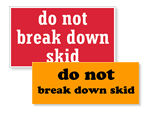 Skid Labels