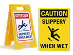 Slippery When Wet Signs