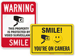 More Smile You're on Camera Signs