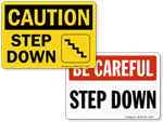 Step Up & Step Down Signs