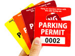 Stock Parking Hang Tags