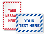 Custom Striped Signs