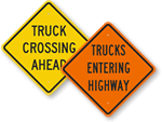 Truck Crossing Signs