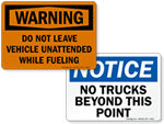 Truck Warning Signs