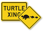 Turtle Crossing Signs