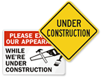 Under Construction Signs