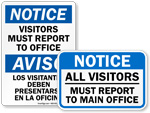 Visitor Signs