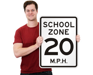 Speed Limit 20 Mph Sign