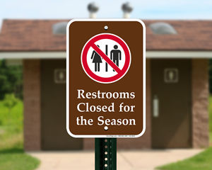 Bathroom Signs for Parks