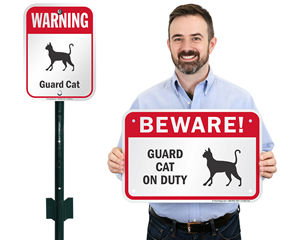 Beware of Cats Signs