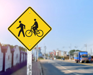 Bicycle Crossing Sign