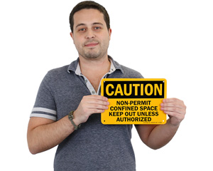 Caution Authorized Personnel Only Signs