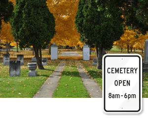 Cemetery Signs