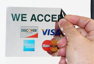 Credit Card Signs